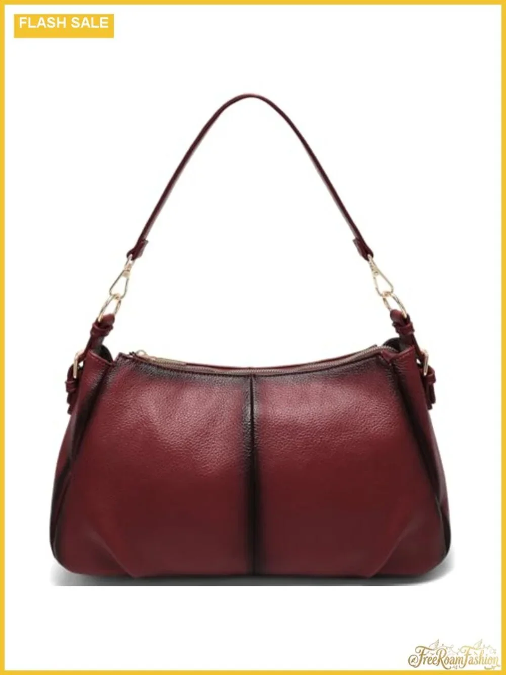 Vintage Soft Faux Leather Hobo Shoulder Bag Satchel Purse